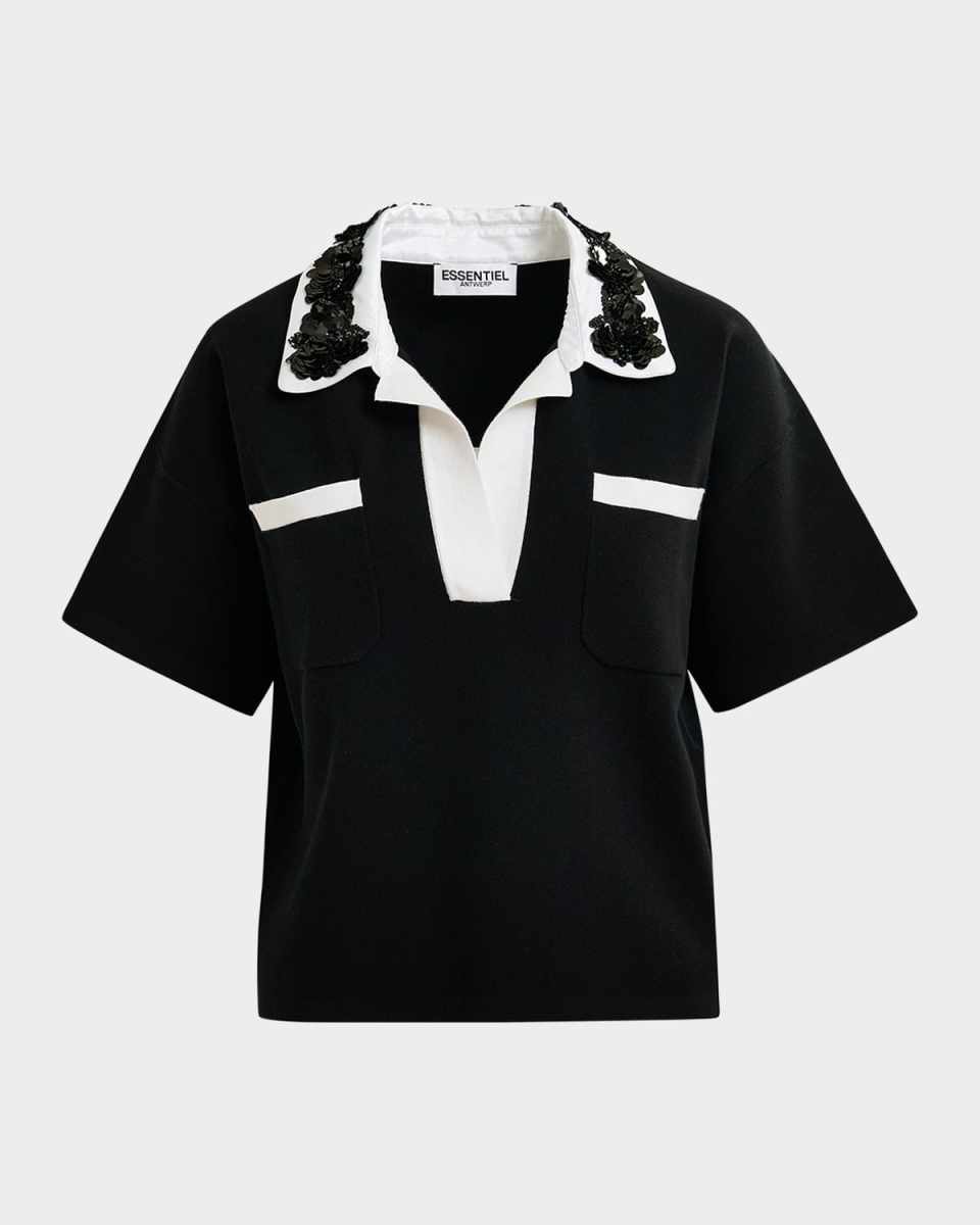 Hoiseau Embroidered Polo